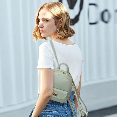 Amimama 𝙗𝙖𝙘𝙠𝙥𝙖𝙘𝙠 𝙥𝙪𝙧𝙨𝙚 𝙛𝙤𝙧 𝙬𝙤𝙢𝙚𝙣 mini backpack - small backpack for women Pu leather backpack fashion backpack handbag for women cute mini backpacks womens in Saudi Arabia