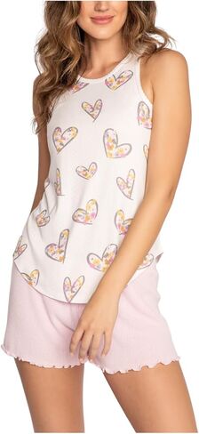 PJ Salvage womens Loungewear a Heart Full of Daisies Tank Pajama Top in Kuwait