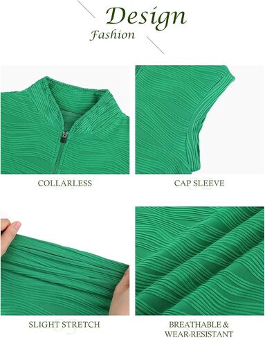 LURANEE Women's Sleeveless Golf Shirt Zip Up Tennis Quick Dry Workout Polo Tank Tops for Women in Kuwait