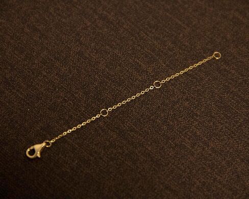 GAFTGOGO 14K Solid Gold Chain 2" 3" 4" Necklace Bracelet Extender Chain, Delicate Durable Gold Adjustable Extension Chain for Necklace Bracelet Anklet Lobster Clasps in Saudi Arabia