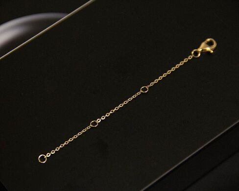 GAFTGOGO 14K Solid Gold Chain 2" 3" 4" Necklace Bracelet Extender Chain, Delicate Durable Gold Adjustable Extension Chain for Necklace Bracelet Anklet Lobster Clasps in Saudi Arabia