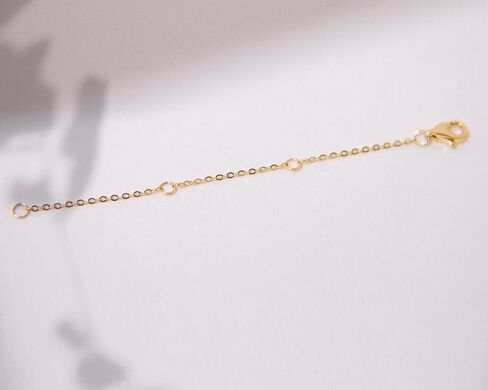 GAFTGOGO 14K Solid Gold Chain 2" 3" 4" Necklace Bracelet Extender Chain, Delicate Durable Gold Adjustable Extension Chain for Necklace Bracelet Anklet Lobster Clasps in Saudi Arabia