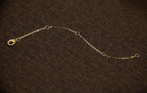 GAFTGOGO 14K Solid Gold Chain 2" 3" 4" Necklace Bracelet Extender Chain, Delicate Durable Gold Adjustable Extension Chain for Necklace Bracelet Anklet Lobster Clasps in Saudi Arabia