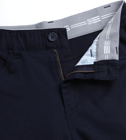 بنطال Chaps للأولاد - بنطال تشينو من نسيج التويل المطاطي ذو مقدمة مسطحة - بنطال كاجوال للأولاد (8-20) in Kuwait