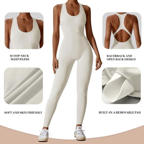 بدلة نسائية من OYS بدون أكمام وظهر من قطعة واحدة بدون خياطة لليوجا in Kuwait