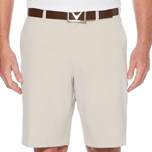 Callaway Men's Solid Golf Short With Active Waistband, Stretch Fabric, Upf 50 Sun Protection, Extended Sizes (Sizes 30-56 Big & Tall), Silver Lining, 36 in Kuwait
