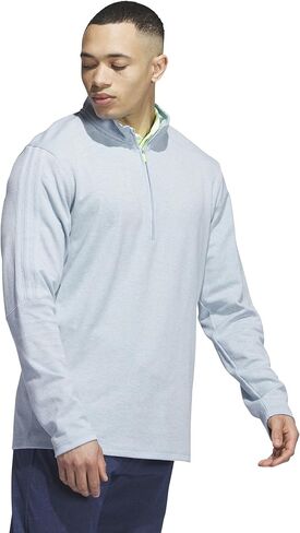adidas Men's 3-Stripes Quarter-Zip Pullover in Saudi Arabia