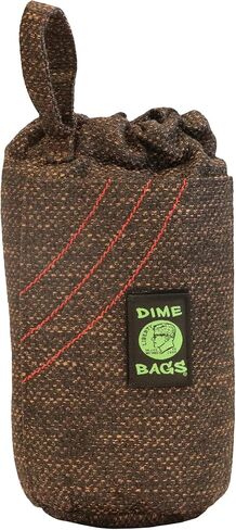 DIME BAGS - Drawstring Tube, Padded Bag, 5 Compartments, w/Carabiner Loop, Convenient, Durable (Earth, 10") in Kuwait