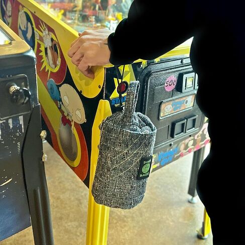 DIME BAGS - Drawstring Tube, Padded Bag, 5 Compartments, w/Carabiner Loop, Convenient, Durable (Earth, 10") in Kuwait