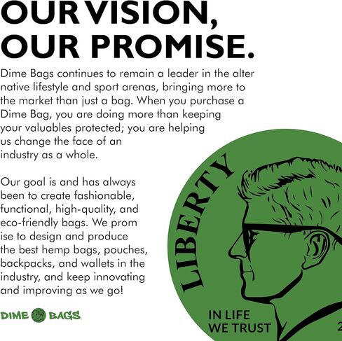 DIME BAGS - Drawstring Tube, Padded Bag, 5 Compartments, w/Carabiner Loop, Convenient, Durable (Earth, 10") in Kuwait