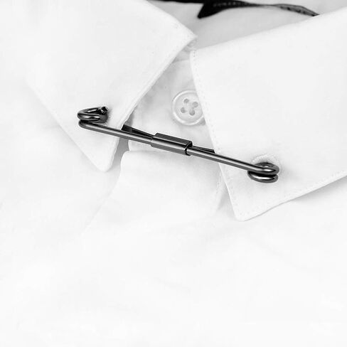 Tight Necktie Tie Clips Collar Bar Shirt Collar Stay Tie Pins Cravat Clips Silver Gold Black Tone Metal Collar Pin Jewelry Accessories for Men in Kuwait