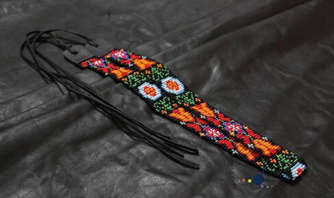 buybeaded قبعة مطرزة الفرقة النمط الأمريكي الأصلي جنوب غرب رعاة البقر ركب اليدوية مجموعة الرأس / قبعة الفرقة in Saudi Arabia