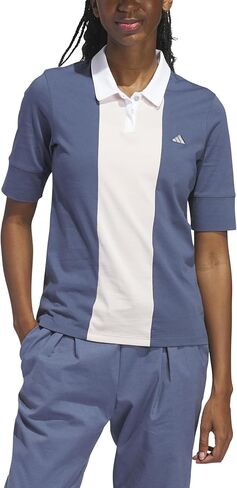 adidas Women's Go-to Stripe Short Sleeve Polo Shirt in Saudi Arabia