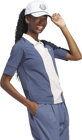 adidas Women's Go-to Stripe Short Sleeve Polo Shirt in Saudi Arabia