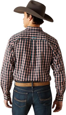 Ariat Men's Wrinkle Free Gatlin Fitted Shirt, White in Saudi Arabia