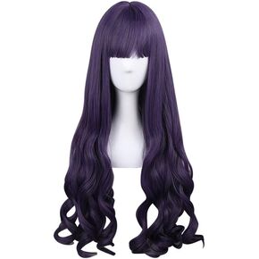 TKK APE Halloween Costume Cosplay Wig Lolita Natural Straight Wavy 31.5 Inch Long Wig Purple Wig Women's Mid Long Wig for Daily Use/TV or Film Character Cosplay/Party/Performance in Saudi Arabia