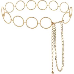 Heyjoin Waist Chain for Women Metal Body Link Belly Chain for Dress Jeans in Kuwait