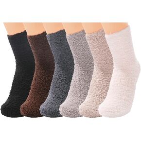 Fuzzy Socks for Women Warm Soft Fluffy Socks Comfy Slipper Cozy Socks Microfiber Plush Socks for Winter Home Sleep Gifts in Kuwait