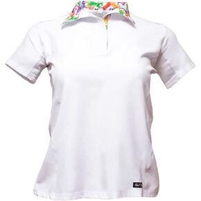 قميص عرض نسائي بفتحات تهوية من Anni Lyn Sportswear - كم قصير