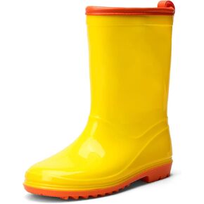 Smataho Kids Rain Boots Waterproof Rain Boot with Easy On for Toddler/Little Kid/Big Kid