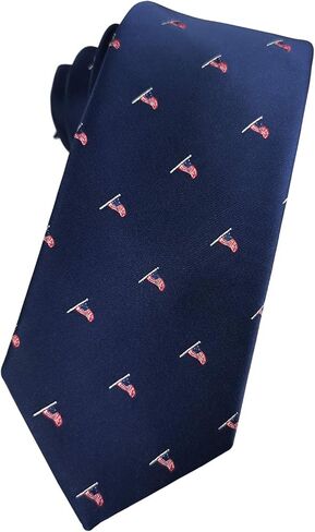 ربطة عنق رجالية من KOOELLE بتصميم وطني علم النسر الأمريكي ونجوم وخطوط... in Kuwait