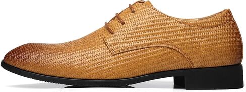 Men's Faux Patent Leather Dress Shoes Glitter Prom Tuxedo Lace-up Formal Oxford in Kuwait