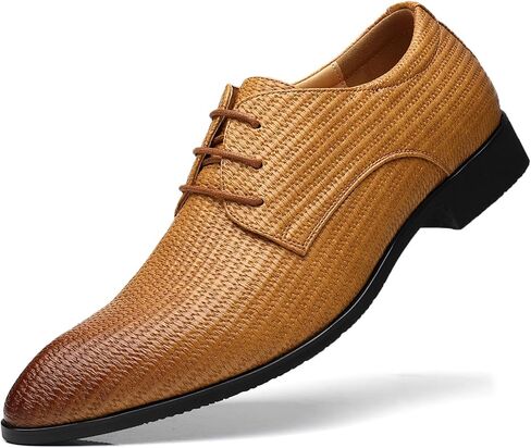 Men's Faux Patent Leather Dress Shoes Glitter Prom Tuxedo Lace-up Formal Oxford in Kuwait