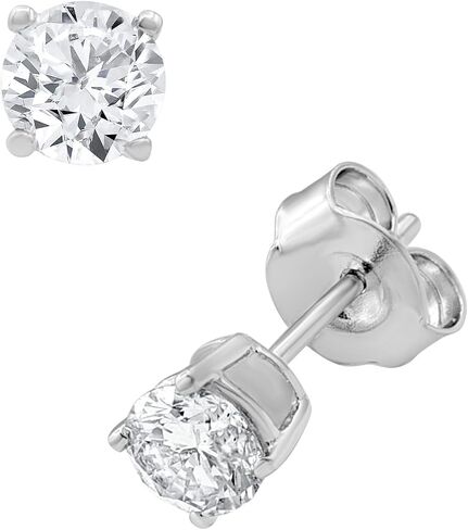 La4ve Diamonds Sterling Silver 1.00 Carat Lab Grown IGI Certified Diamond 2-Pc. Pendant Necklace & Matching Stud Earrings Set (G Color SI Clarity) Jewelry for Women in Saudi Arabia