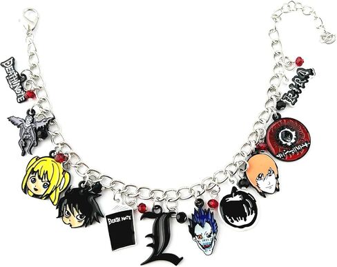 DianViVi Anime Cartoon Horror Death Not Charm Bracelet Gifts for Girl Woman in Kuwait