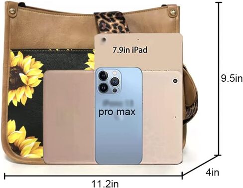 Downupdown Crossbody Bags for Women Designer Satchel Handbags Leather Purse Shoulder Bag with Leopard Print Shoulder Strap in Saudi Arabia