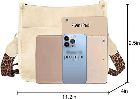 Downupdown Crossbody Bags for Women Designer Satchel Handbags Leather Purse Shoulder Bag with Leopard Print Shoulder Strap in Saudi Arabia