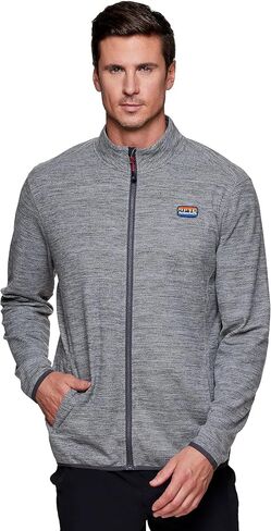 Avalanche Men's Lightweight Fleece Jacket, Transitional Zip Up with Pockets Soft Fleece Everyday Jacket for Hiking, Workouts in Saudi Arabia