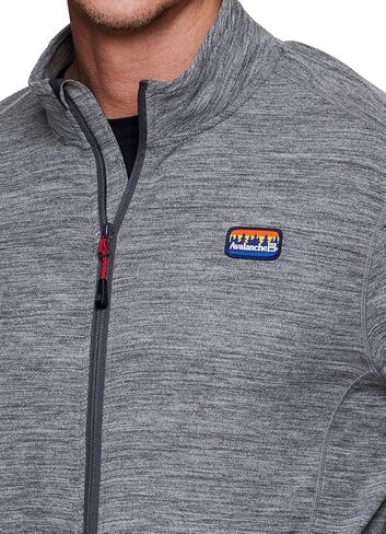 Avalanche Men's Lightweight Fleece Jacket, Transitional Zip Up with Pockets Soft Fleece Everyday Jacket for Hiking, Workouts in Saudi Arabia