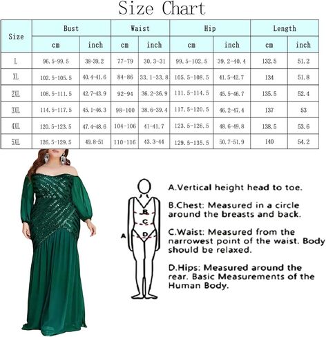 فستان طويل أنيق للسيدات من Cololura بدون أكتاف مقاس كبير وأكمام طويلة للحفلات المسائية باللون الأخضر in Kuwait