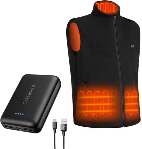 قم بإعداد سترة الصوف المُدفأة مقاس XL وحزمة بنك الطاقة بسعة 10000 مللي أمبير في الساعة in Kuwait