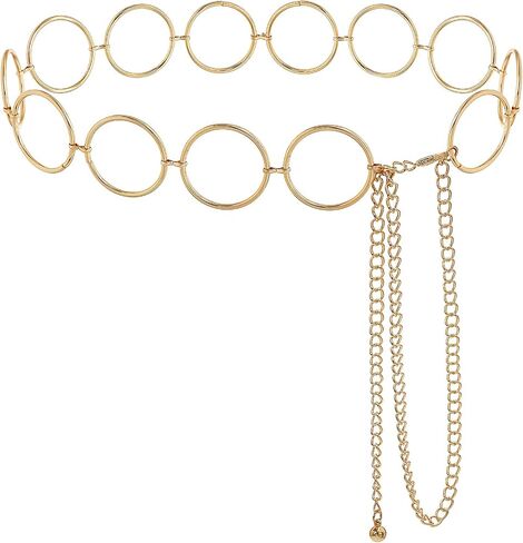 Heyjoin Waist Chain for Women Metal Body Link Belly Chain for Dress Jeans in Kuwait
