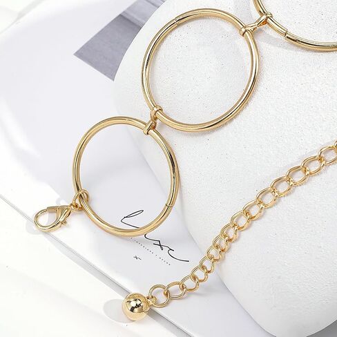 Heyjoin Waist Chain for Women Metal Body Link Belly Chain for Dress Jeans in Kuwait