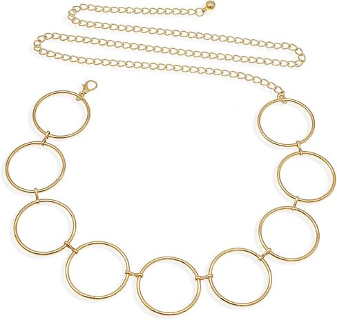 Heyjoin Waist Chain for Women Metal Body Link Belly Chain for Dress Jeans in Kuwait