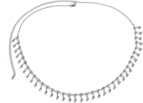 PUSCOBSY Layered Waist Belt Chain Gold Metal Dress Belt Belly Chains Long Tassel Body Chain Jewelry for Women and Girls in Saudi Arabia