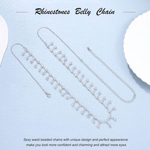 PUSCOBSY Layered Waist Belt Chain Gold Metal Dress Belt Belly Chains Long Tassel Body Chain Jewelry for Women and Girls in Saudi Arabia