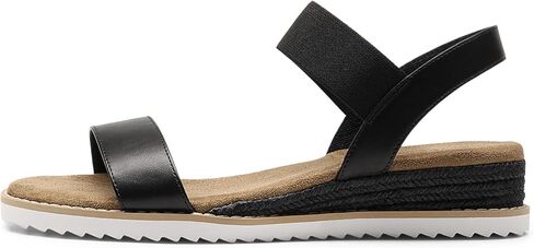 DREAM PAIRS Womens Espadrilles Ankle Stretch Elastic Strap Open Toe Wedges Flats Sandals in Kuwait