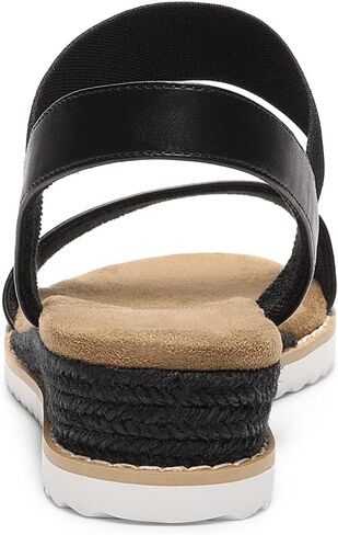 DREAM PAIRS Womens Espadrilles Ankle Stretch Elastic Strap Open Toe Wedges Flats Sandals in Kuwait