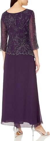 J Kara Women's Petite Floral Beaded Gown in Kuwait