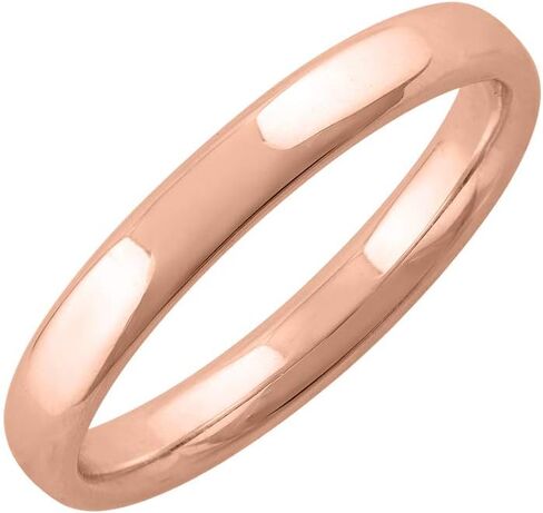FINEROK 14K الذهب خاتم زفاف عادي 3 مم in Kuwait