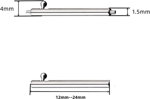 أشرطة ساعة LJFLYXRI سريعة التحرير (دبابيس الساعة) اختيار العرض 12 مم، 13 مم، 14 مم، 15 مم، 16 مم، 17 مم، 18 مم، 19 مم، 20 مم، 21 مم، 22 مم، 23 مم أو 24 مم (24 مم) in Kuwait