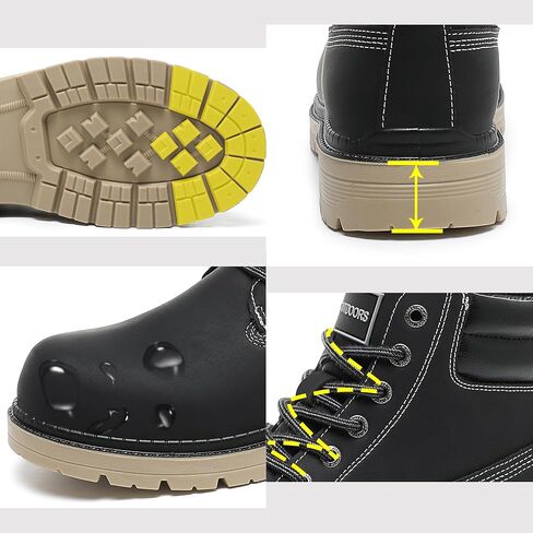 Men's Women's Hiking Boots Casual Chukka Boots Non Slip Outdoor Boot Waterproof Lightweight Ankle Boots Lace Up Walking Booties in Kuwait