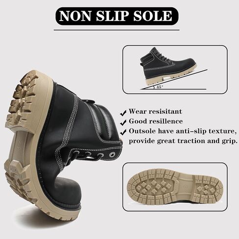 Men's Women's Hiking Boots Casual Chukka Boots Non Slip Outdoor Boot Waterproof Lightweight Ankle Boots Lace Up Walking Booties in Kuwait