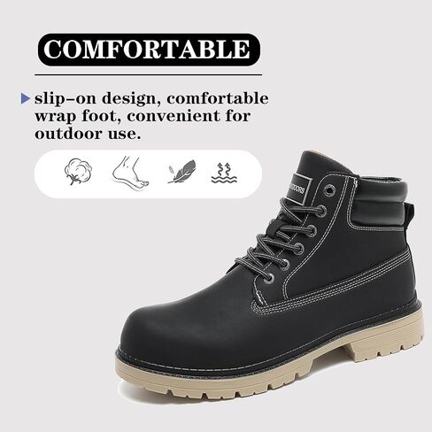 Men's Women's Hiking Boots Casual Chukka Boots Non Slip Outdoor Boot Waterproof Lightweight Ankle Boots Lace Up Walking Booties in Kuwait