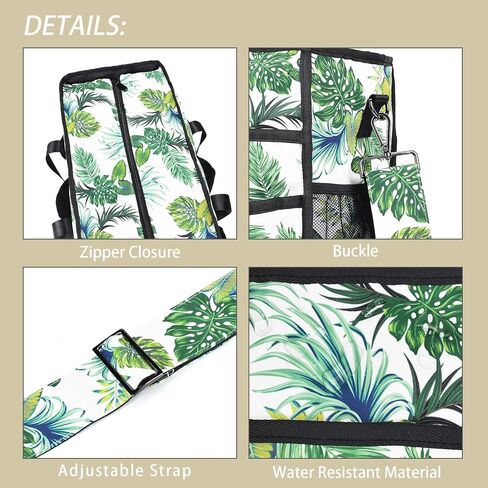 CLOUDMUSIC Utility Tote Bag With Shoulder Crossbody Strap Multi Pockets Zipper For Nurses Teachers Work in Kuwait