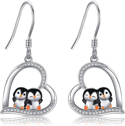 YAFEINI Axolotl Goat Gifts Sterling Silver Axolotl Goat Dangle Drop Earrings Heart Animal Jewelry for Women Girls in Saudi Arabia